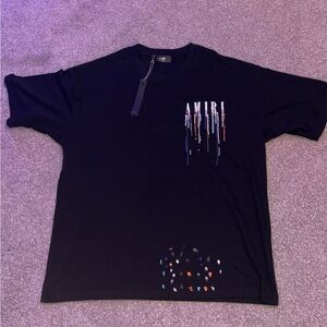Amiri drip logo shirt